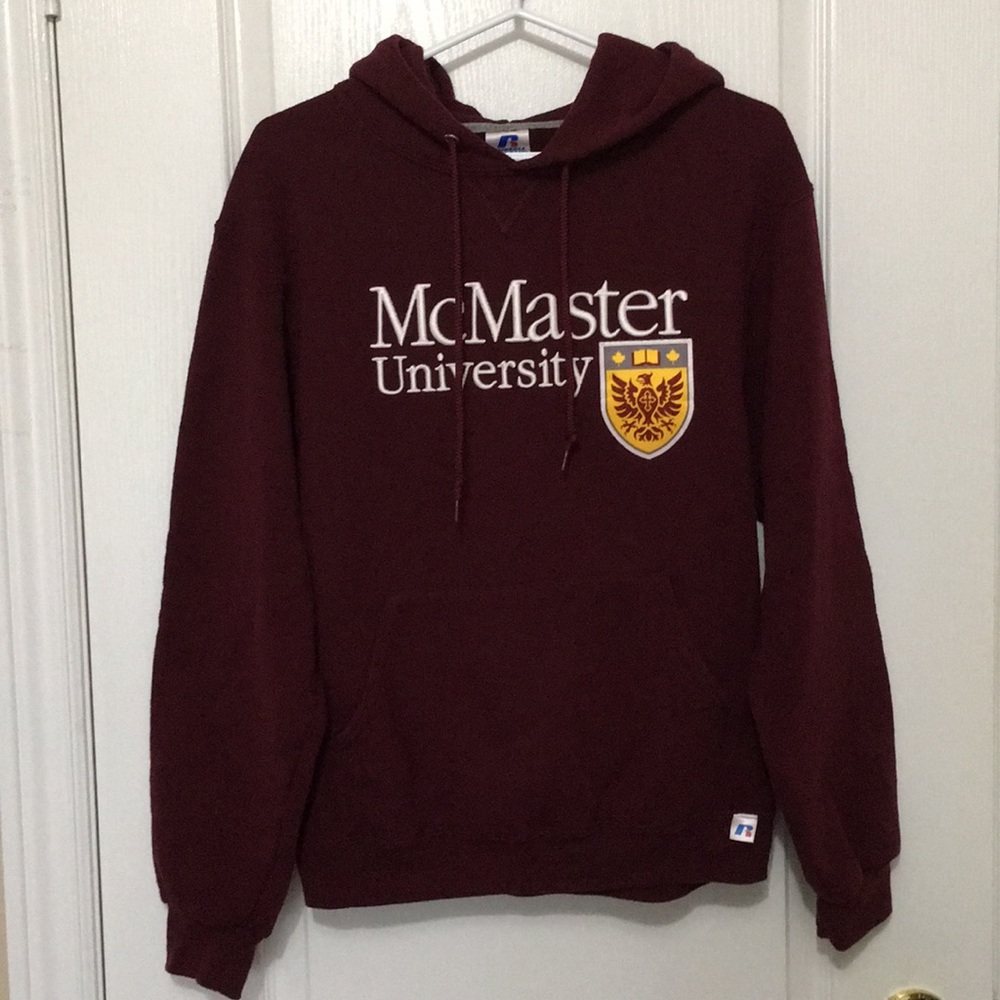 McMaster University hoodie.